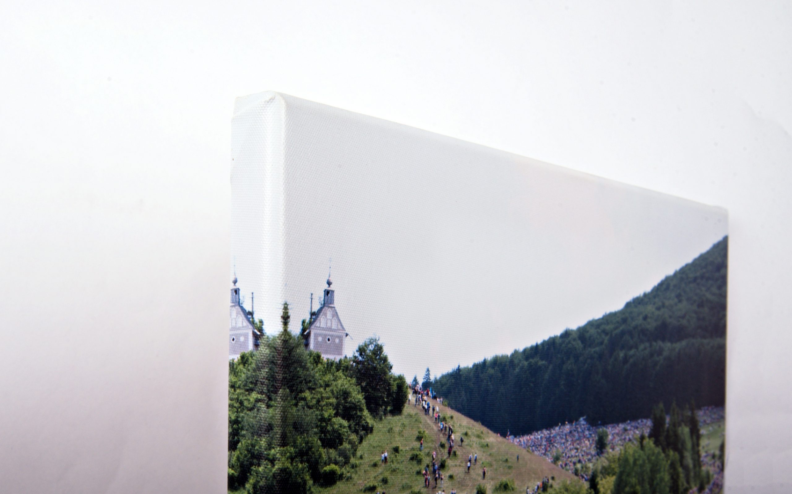 Tablou canvas 50×70 cm, “Padure oglindită in lac colt” sau personalizat cu poza Dumneavoastră